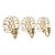 Virginia Metalcrafters Scrolled Brass Sconces, Set of 3 For Sale