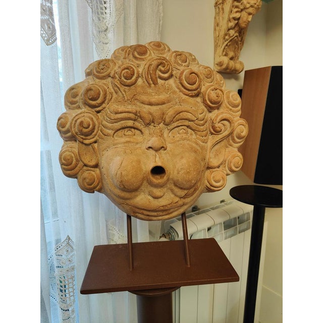 Baroque Terracotta Fountain Masqueron, 20th Century For Sale - Image 3 of 5