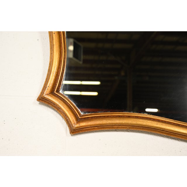 Antique Italian Rococo Louis XV Carved Giltwood Framed Wall Mirror, Circa 1900 For Sale In South Bend - Image 6 of 9