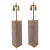 Metal Vintage 1980s Smoked Acrylic Lamps - a Pair For Sale - Image 7 of 7