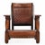 Robust lounge chair with a bold, bulky aesthetic, crafted with an oak frame for strength and presence. The back is...