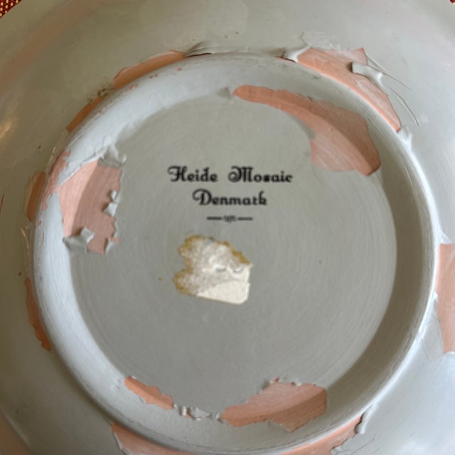 1950s Heide Mosaic Denmark Bowl With Pair of Ducks Design For Sale In Austin - Image 6 of 12