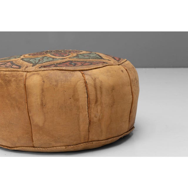 Leather Ottomans, 1930s, Set of 2 For Sale - Image 4 of 10