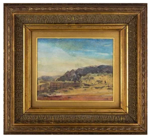 Edmund Blampied RBA RE, Court House, St Aubin, Jersey, 1958, Watercolour, Framed