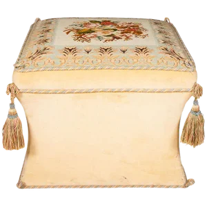 Victorian Style Needlework and Upholstery Ottoman
