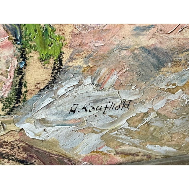 Impressionist August Kaufhold, (Untitled) Dramatic Impressionist Landscape For Sale - Image 3 of 4