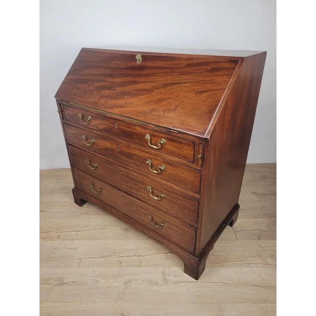 English George III Inlaid Writing Bureau, 18th Century For Sale - Image 4 of 18