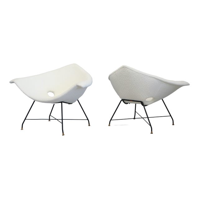 Kosmos Italia Armchairs by Augusto Bozzi for Saporiti, 1950s, Set of 2 For Sale