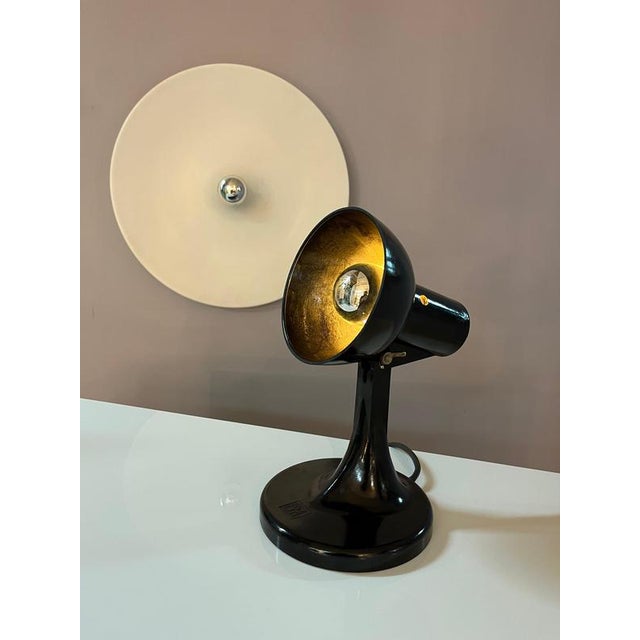 Black Black Bakelite Table Lamp from PGH For Sale - Image 8 of 11