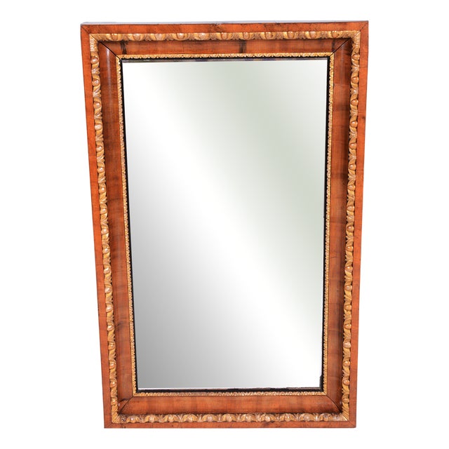 Empire Wall Mirror in Walnut, Austria, 1870s For Sale