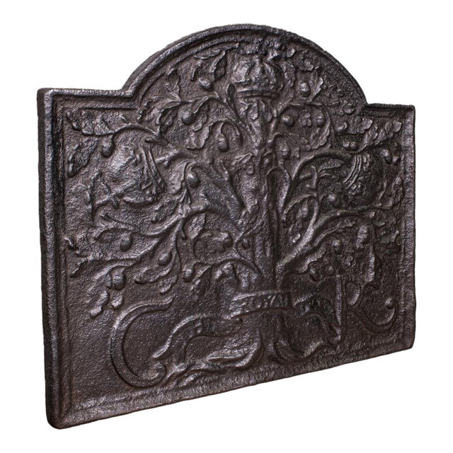 Heavy Antique Public House Fire Back, English Hearth Reflector, Georgian, c.1800 For Sale
