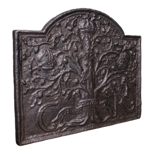 Heavy Antique Public House Fire Back, English Hearth Reflector, Georgian, c.1800