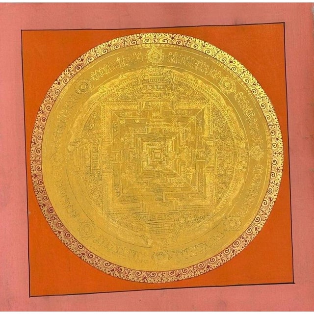 A finely executed late 20th-century Tibetan Buddhist Kalachakra Mandala, traditionally associated with Namgyal Monastery...