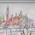 Martha Thompson Looking Across Lagoon St Marks Venice Painting, Framed For Sale - Image 4 of 5
