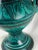 Late 19th Century Antique Moroccan Safi Boho Deep Green Vase With Handles For Sale - Image 9 of 11