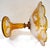 Mid 19th Century Bohemian Amber Compote Cut Crystal Engraved Country Scene of Deer For Sale - Image 9 of 12