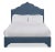 Not Yet Made - Made To Order Clementine Twin Headboard, Navy Linen For Sale - Image 5 of 5