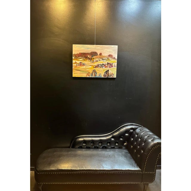 Jean Krille, Landscape 117, Oil on Masonite For Sale - Image 4 of 9