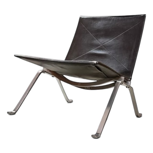 PK22 Lounge Chair by Poul Kjærholm for Fritz Hansen, Denmark, 1980s For Sale