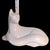White 1990s Royal Haeger White Recumbent Cat Large Ceramic Sculpture For Sale - Image 8 of 12