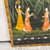 Textile 1900s Hand Painted Indian Landscape Artwork With Floral Border For Sale - Image 7 of 8