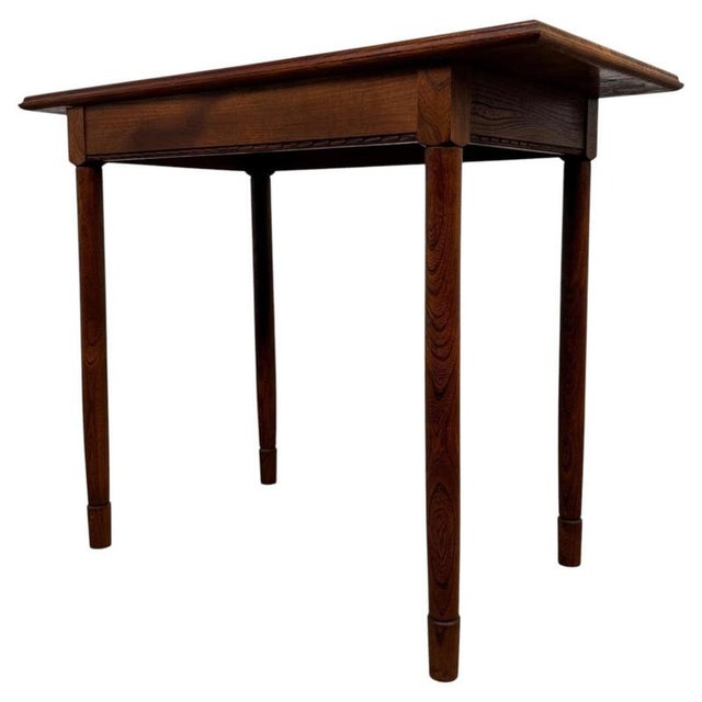 Brown Antique English Early Oak Side Table, 1900s For Sale - Image 8 of 10