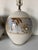 Mid-Century Modern Pair of Vintage Mid-Century California Studio Pottery Stoneware Table Lamps With Hand-Painted Floral Motif For Sale - Image 3 of 12