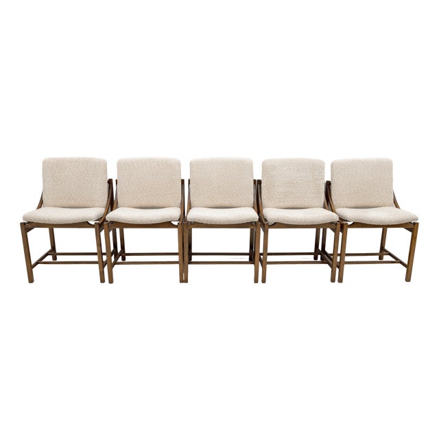 Dining Chairs by Vittorio Rossi for Lorenzon Italia, 1960s, Set of 5 For Sale