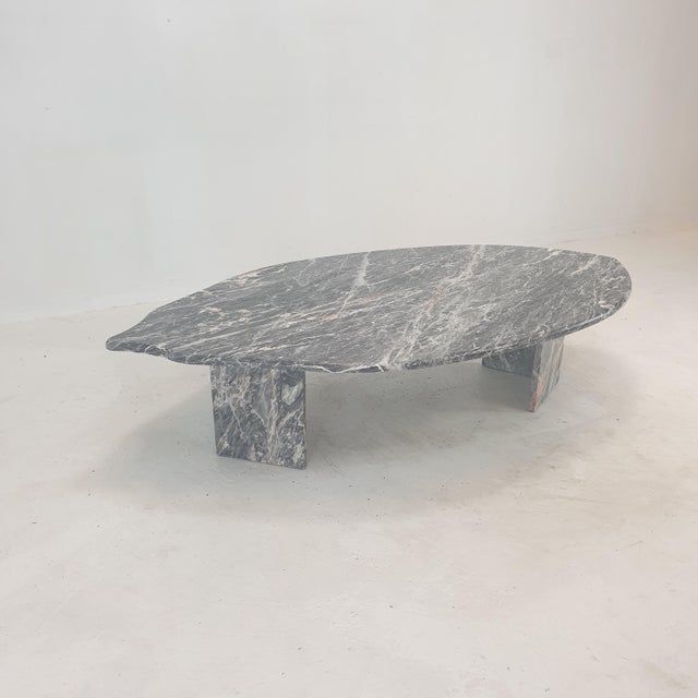 1980s Italian Marble Leaf Shape Coffee Table, 1980s For Sale - Image 5 of 18