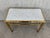 Mid-Century Modern Italian Faux Bamboo Gilt Metal Bench With White Velvet For Sale In Miami - Image 6 of 10