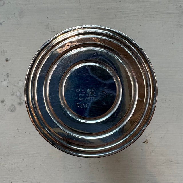 Silver Mid 20th Century Pair of Sterling Silver Vases For Sale - Image 8 of 8