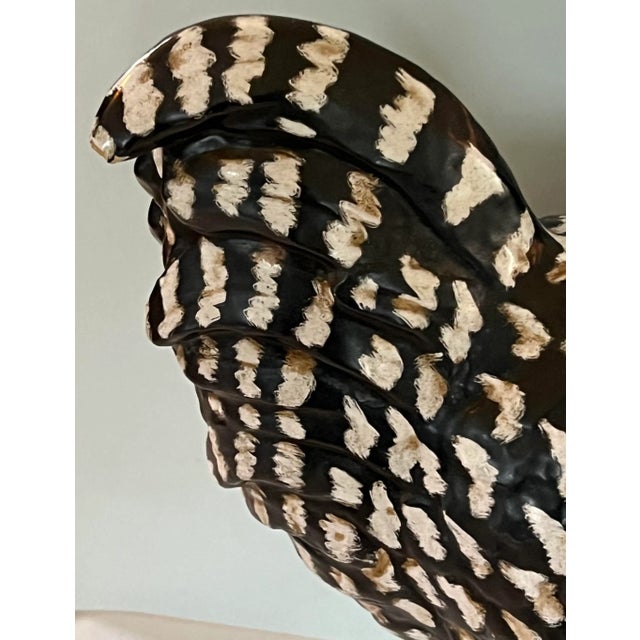 Vintage Zaccagnini Terra Cotta Italy Rooster Hen Figurines a Pair For Sale - Image 9 of 12