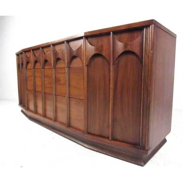 Mid-Century Walnut Perspecta Style Dresser For Sale - Image 11 of 11