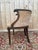 Wood Louis XVI Style Barrel-Shaped Wood, Velvet, Brass Desk Chair with Ram's Heads, 1890s For Sale - Image 7 of 8