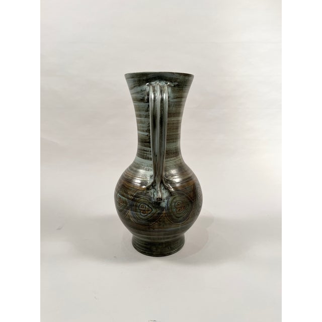 1950s Ceramic Vase by Jean De Lespinasse, 1950s For Sale - Image 5 of 6