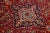 Textile Handmade Room Size Vintage Kashan Wool Rug in Red For Sale - Image 7 of 7