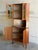 Mid 20th Century Vintage Danish Modern Teak Corner Cabinet Display Hutch Mid Century Stained Glass Denmark For Sale - Image 5 of 9