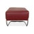 Set of Leather Jolly Armchair and Ottoman in Red Wine from Wittmann For Sale - Image 10 of 12