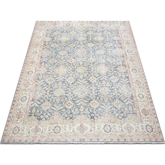 1960s 1960s Turkish Oushak Rug For Sale - Image 5 of 7