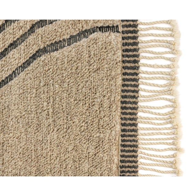 Large Hand-Knotted Wool Premium Rug by Azele Studio For Sale - Image 10 of 13