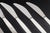 Georg Jensen, set of six lunch knives, Cypress. Set of six lunch knives in stainless steel and sterling silver in the...
