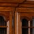 Large 20th century French bookcase display cabinet, crafted in oak with a warm natural patina. The upper section has four...