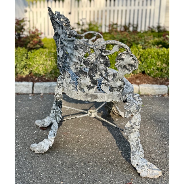 Cast Iron Grapevine Garden Bench Settee John McLean New York Circa 1875 For Sale - Image 4 of 14