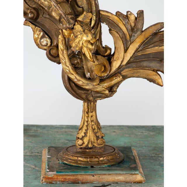 Gilded Fragment Rooster Sculpture For Sale - Image 10 of 12