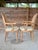 Elegant and whimsical, this pair of carved grotto shell back side arm chairs by Andre Originals captures the charm of...