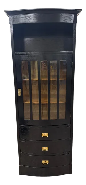 Antique Art Nouveau Bookcase, 1890s