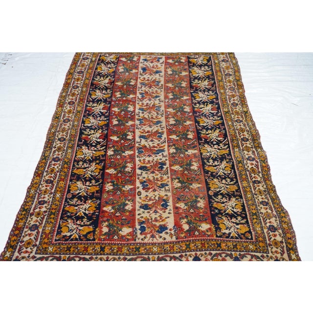 Antique Qashqai Rug 3'7'' X 7'1'' For Sale In New York - Image 6 of 10