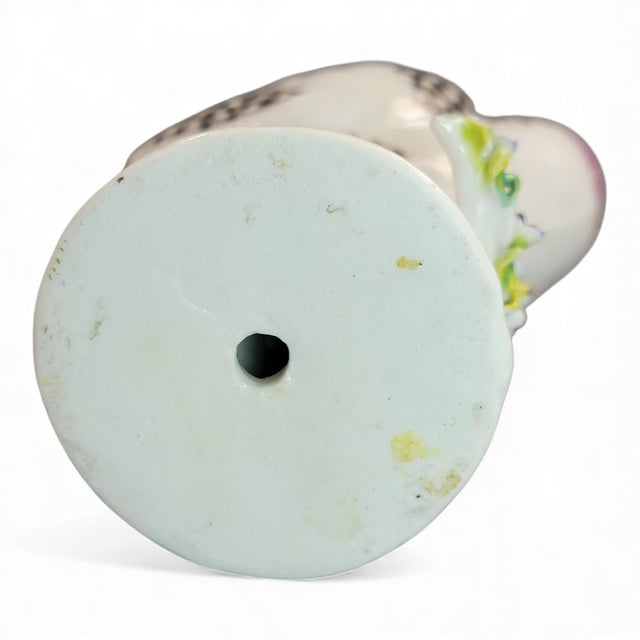 Ceramic Guinea Fowl Figures from Samson, Paris, 1845, Set of 2 For Sale - Image 7 of 12