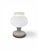 White Glass Table Lamp from Valasske Mezirici, 1970s For Sale - Image 6 of 6