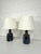This pair of small ceramic table lamps was designed by Einar Johansen for Søholm Keramik, Bornholm, Denmark, during the...